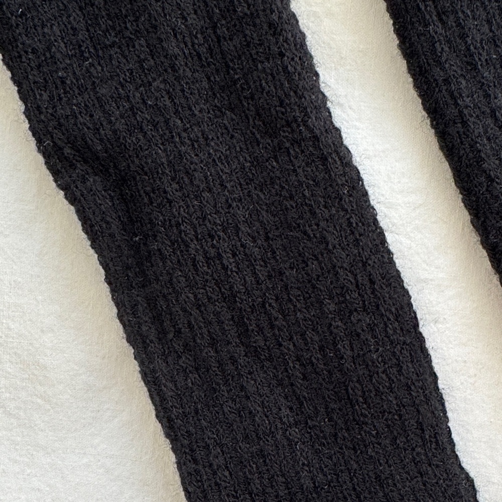 Women’s Ribbed Black Over-the-Knee Socks - Picture 5 of 5